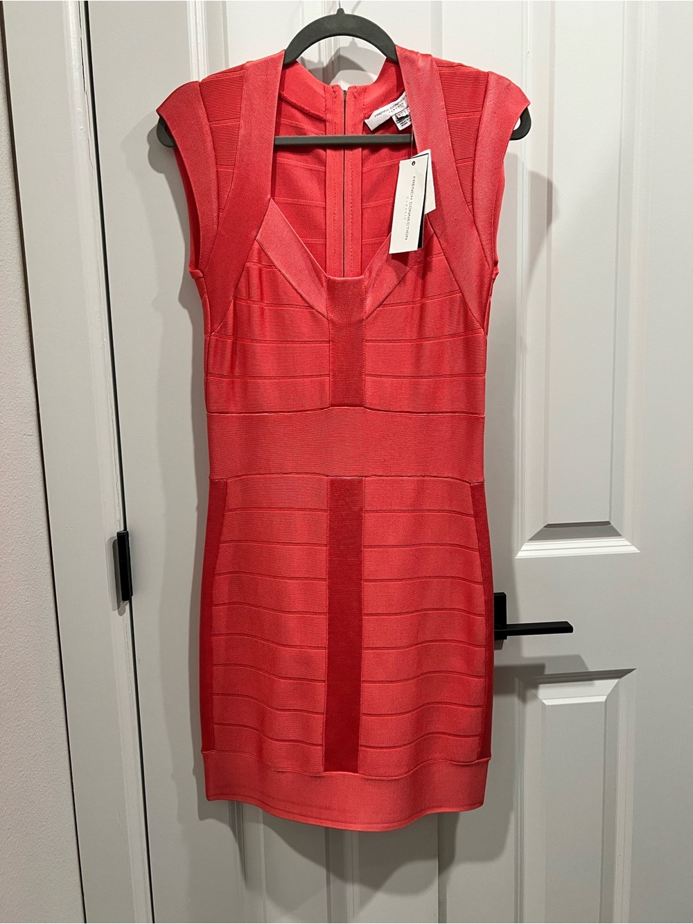 French Connection Coral  Bodycon Bandage Dress - Women